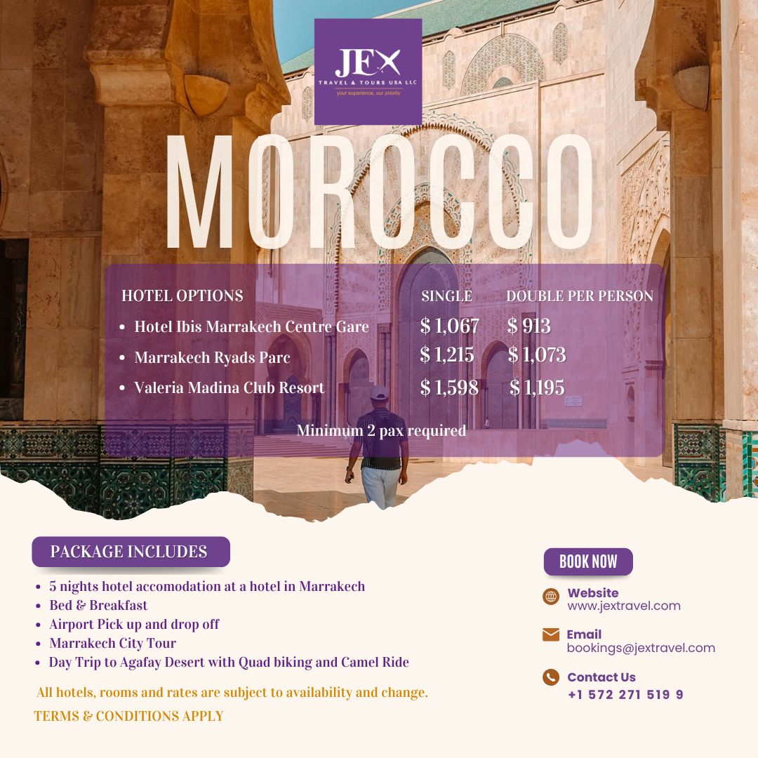 MOROCCO TOUR PACKAGE (SINGLE)