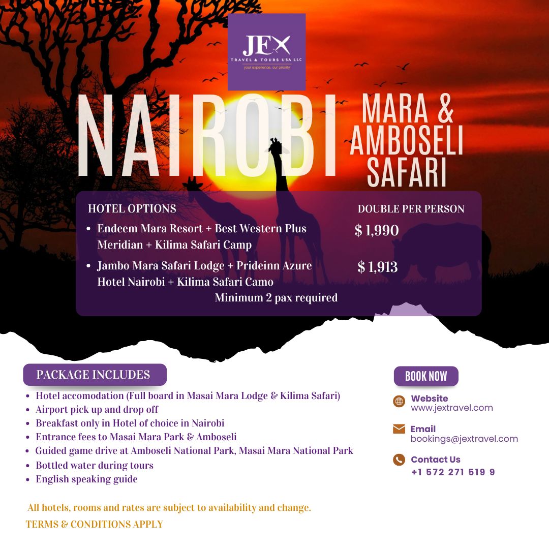 NAIROBI: MARA & AMBOSELI SAFARI
